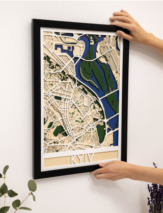 Картинка Картина карта Києва